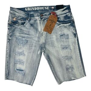 Sz 36 Distressed Denim Shorts